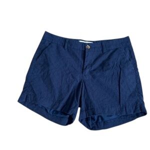 Old Navy Women's Navy Blue Eyelet Shorts, Size 10, Midrise, 5" Inseam